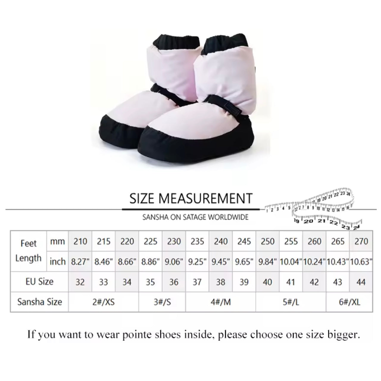 Bota de calentamiento Sansha WOOA